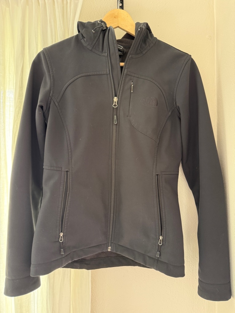 The North Face Women's Black Hooded Softshell Utility Jacket